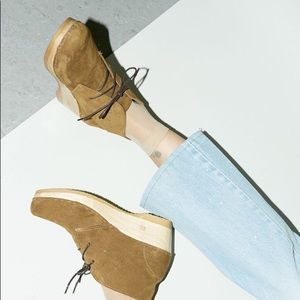 NO. 6 CLOGS Garcia Lace up suede booties size 40